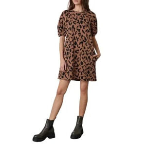 Velvet by Graham & Spencer | Renee Bengal 100% Cotton Fleece Mini Dress - Size S